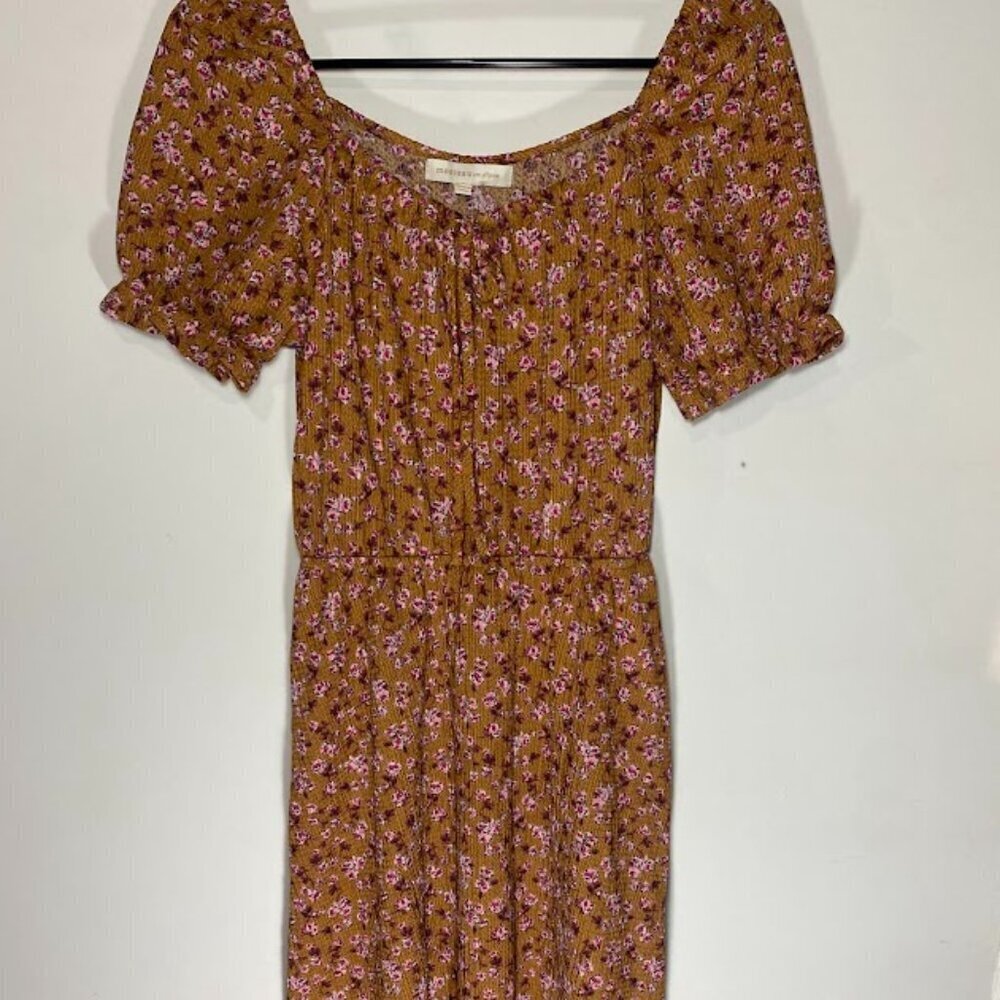 Monteau Cap Sleeve Multicolored Dress